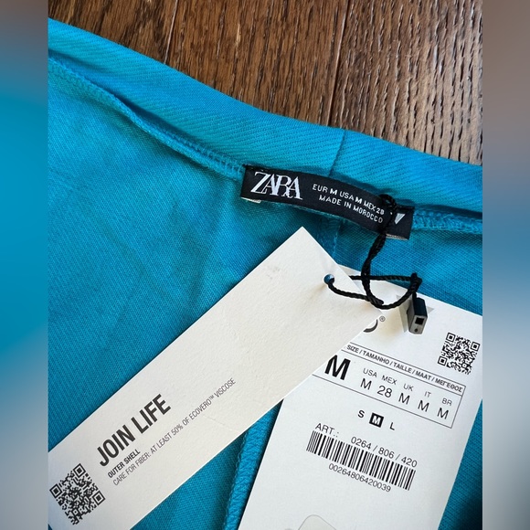 Zara Wide Leg Trousers Linen Style - Picture 5 of 10